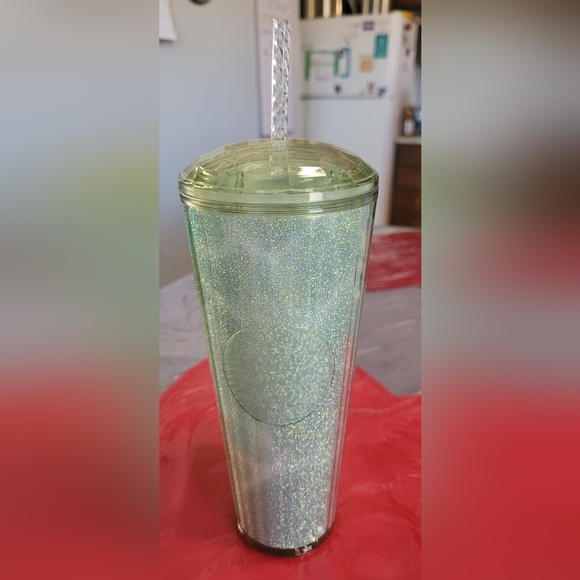 Mint green marble glitter starbucks tumbler - Picture 1 of 1